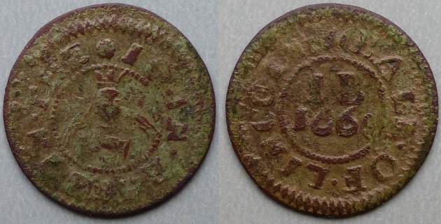Lincoln, John Babb 1668 farthing Lincoln, John Babb 1668 farthing